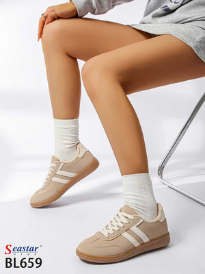 Buty sportowe damskie BL659.BEIGE (36/41,12par)