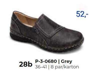 Półbuty damskie 7AP-3-0680.GREY (36/41,8par)