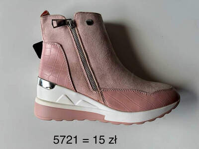 Botki damskie 7A5721.PINK  Nieocieplane (36/41,12par)