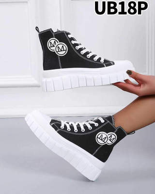 Trampki damskie 7AUB18.BLACK (36/41,12par)