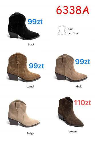 Botki damskie 7A6338.BROWN (36/41,12par)