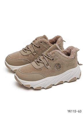 Buty sportowe damskie YK115-63.KHAKI (36/41,12par)