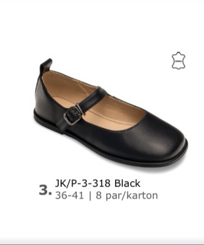 Balerinki damskie 7AP-3-318.BLACK (36/41,8par)