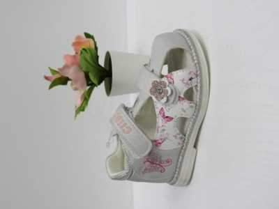 Sandały dziewczęce 1AAB241.WHITE (20/25,12par)