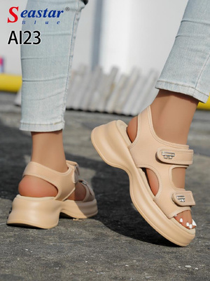 Sandały damskie AI23.KHAKI (36/41,12par)