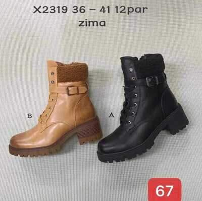 Trzewiki damskie 7AX2319.KOLORDOWYBORU (36/41,12par)