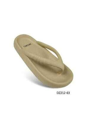 Klapki damskie 7ADZ212-63.KHAKI (36/41,12par)