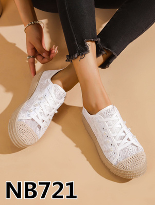 Trampki damskie NB721.WHITE (36/41,12par)