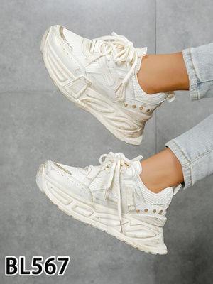 Buty sportowe damskie 7ABL567.BEIGE (36/41,12par)