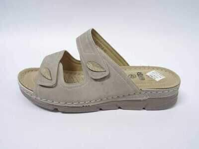 Klapki damskie 7A29787-5.KHAKI (36/41,12par)