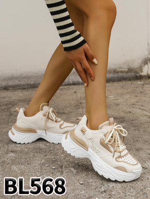 Buty sportowe damskie BL568.BEIGE (36/41,12par)