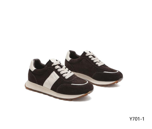 Buty sportowe damskie Y701-1.BROWN (36/41,8par)