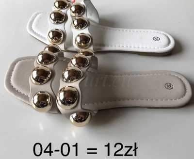 Klapki damskie 7A04-01.KOLORDOWYBORU (36/41,12par)