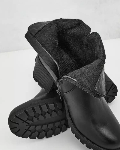 Botki damskie ocieplane A2069.BLACK (36/41,12par)