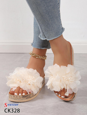 Klapki damskie CK328.BEIGE (36/41,12par)