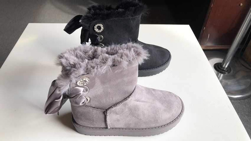 Botki dziewczęce 5AC-06.GREY (30/35,12par)