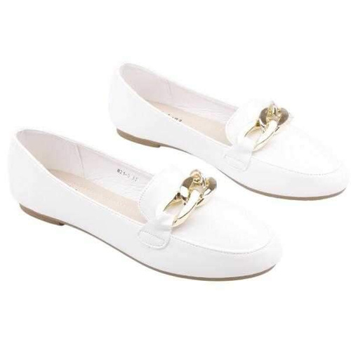 Balerinki damskie B21-3.WHITE (36/41,12par)