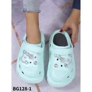 Klapki damskie 7ABG218-1.GREEN (36/41,12par)