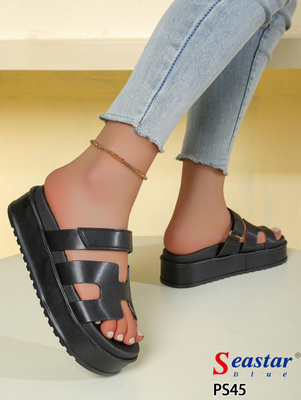 Klapki damskie PS45.BLACK (36/41,12par)