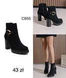 Botki damskie C855.BLACK (36/41,12par)
