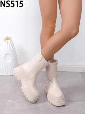 Botki damskie NS515.BEIGE Ocieplany (36/41,12par)