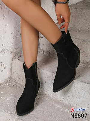 Botki damskie 7ANS607.BLACK (36/41,8par)