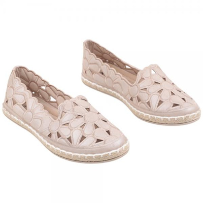 Balerinki damskie F06A-12.BEIGE (36/41,12par)