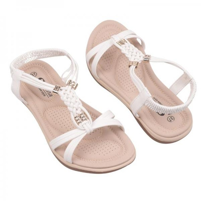 Sandały damskie DH21-2.WHITE (36/41,12par)