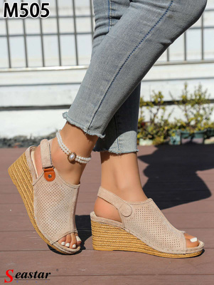 Sandały damskie M505.KHAKI (36/41,12par)