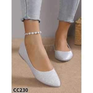 Balerinki damskie  7ACC230.SILVER (36/41,12par)