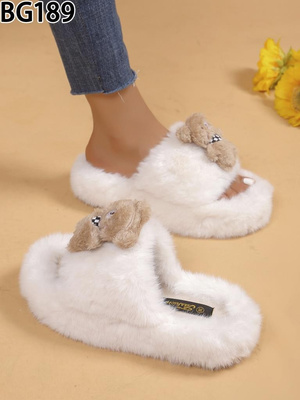 Kapcie damskie BG189.BEIGE (36/41,12par)