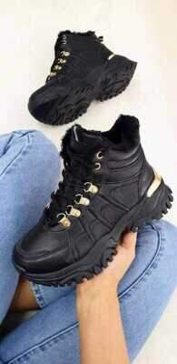 Buty sportowe damskie HF218.BLACK (36/41,12par)