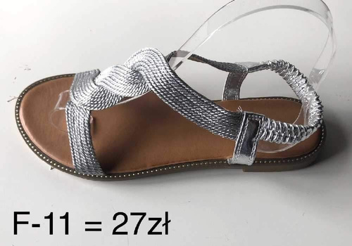 Sandały damskie 7AF-11.SILVER (36/41,12par)