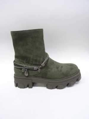 Botki damskie ocieplane   7AMD7372-3.GREEN   (36/41,12par)