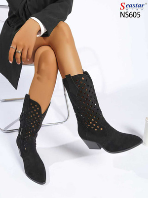 Kozaki damskie 7ANS605.BLACK (36/41, 8par)