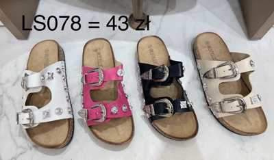 Klapki damskie 7ALS078.KOLORDOWYBORU (36//41,12par)