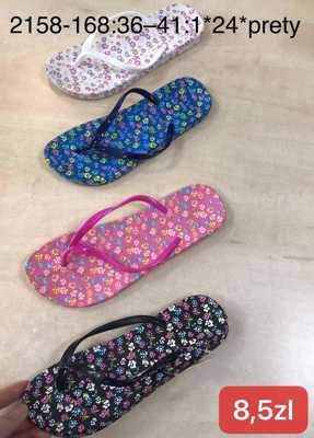 Klapki damskie 7A2158-168.MIX (36/41,24par)