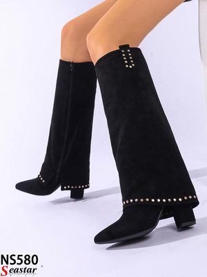 Kozaki damskie NS580.BLACK (36/41,12par)