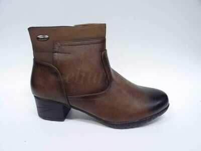 Botki damskie 7A61706-2.BROWN Ocieplane (36/41,12par)