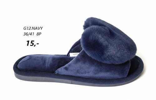 Kapcie damskie G12.NAVY (36/41,8par)