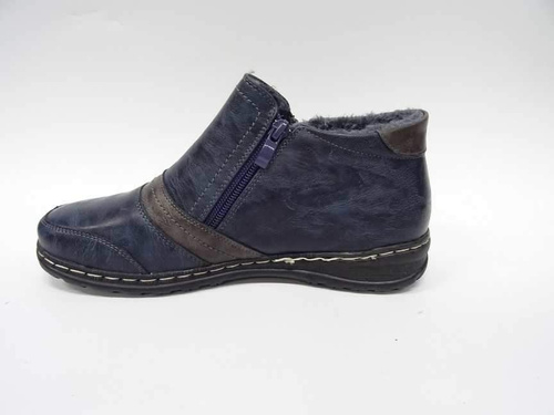 Botki damskie ocieplane  7A9662B-11.NAVY   (37/42,12par)