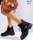 Botki damskie ocieplane 7AHL31.BLACK PU (36/41,12par)