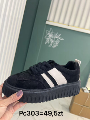 Buty sportowe damskie 7APC303.BLACK (36/41,12par)