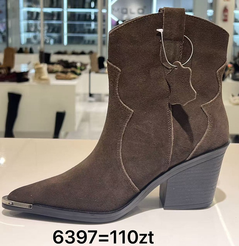 Botki damskie ocieplane 6397.BROWN (36/41,12par)