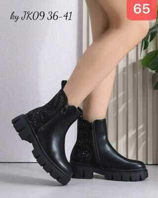 Botki damskie 7AJK09.BLACK (36/41,12par)