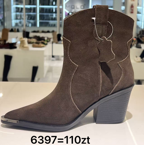 Botki damskie 7A6397.BROWN (36/41,12par)
