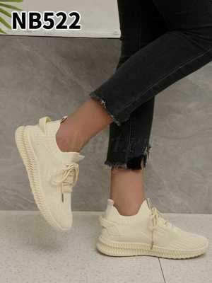 Buty sportowe damskie 7ANB522 BEIGE (36/41,12par)