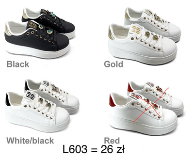 Buty sportowe damskie  7AL603.KOLORDOWYBORU (36/41,12par)
