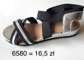 Sandały damskie 7A6580.BLACK (36/41,12par)