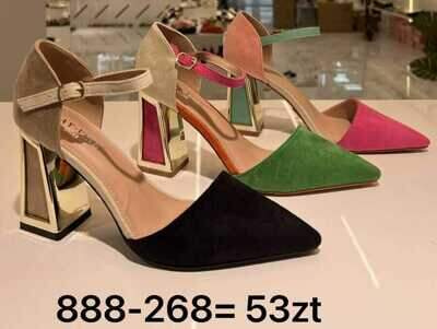 Sandały damskie 7A888-268.GREEN (36/41,12par)